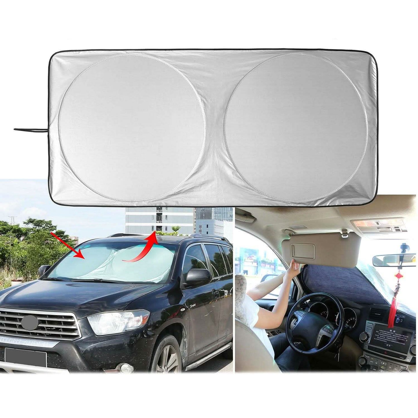 Foldable Car Windshield Visor Sunshade