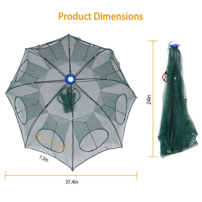 Foldable Fishing Bait Net Trap