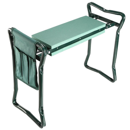 Foldable Garden Kneeler Seat with Kneeling Soft Cushion Pad