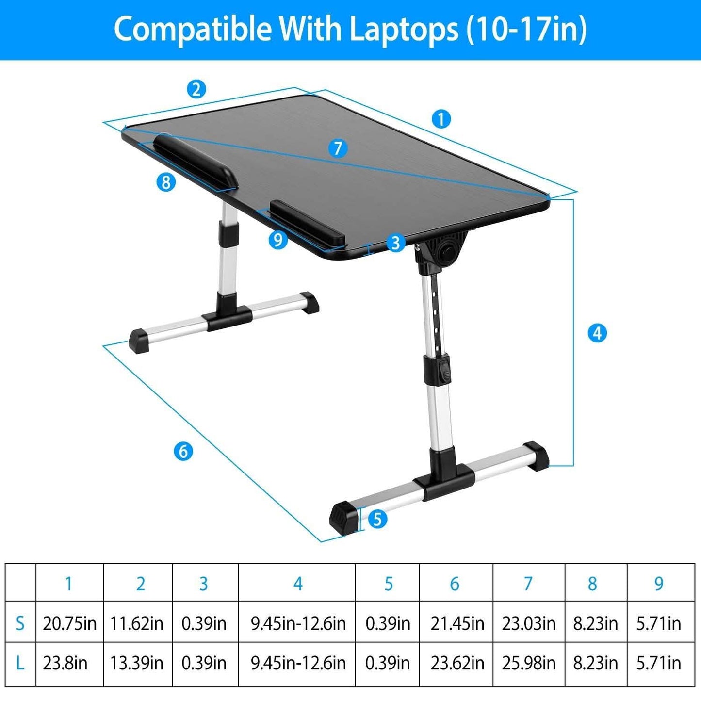 Foldable Laptop Stand with Adjustable Height Angle