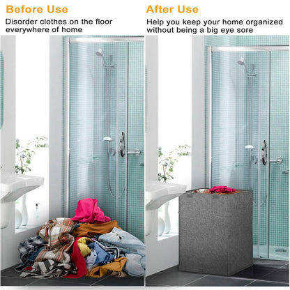 Foldable Laundry Hampers with Lid