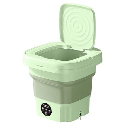 Foldable Laundry Machine with Detachable Drain Basket