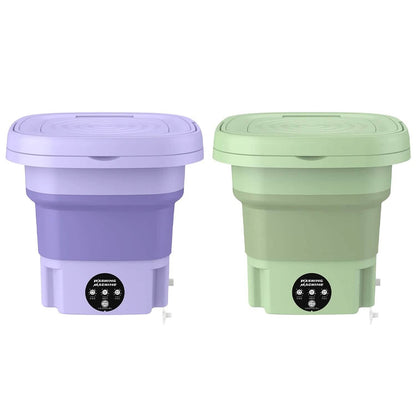 Foldable Laundry Machine with Detachable Drain Basket