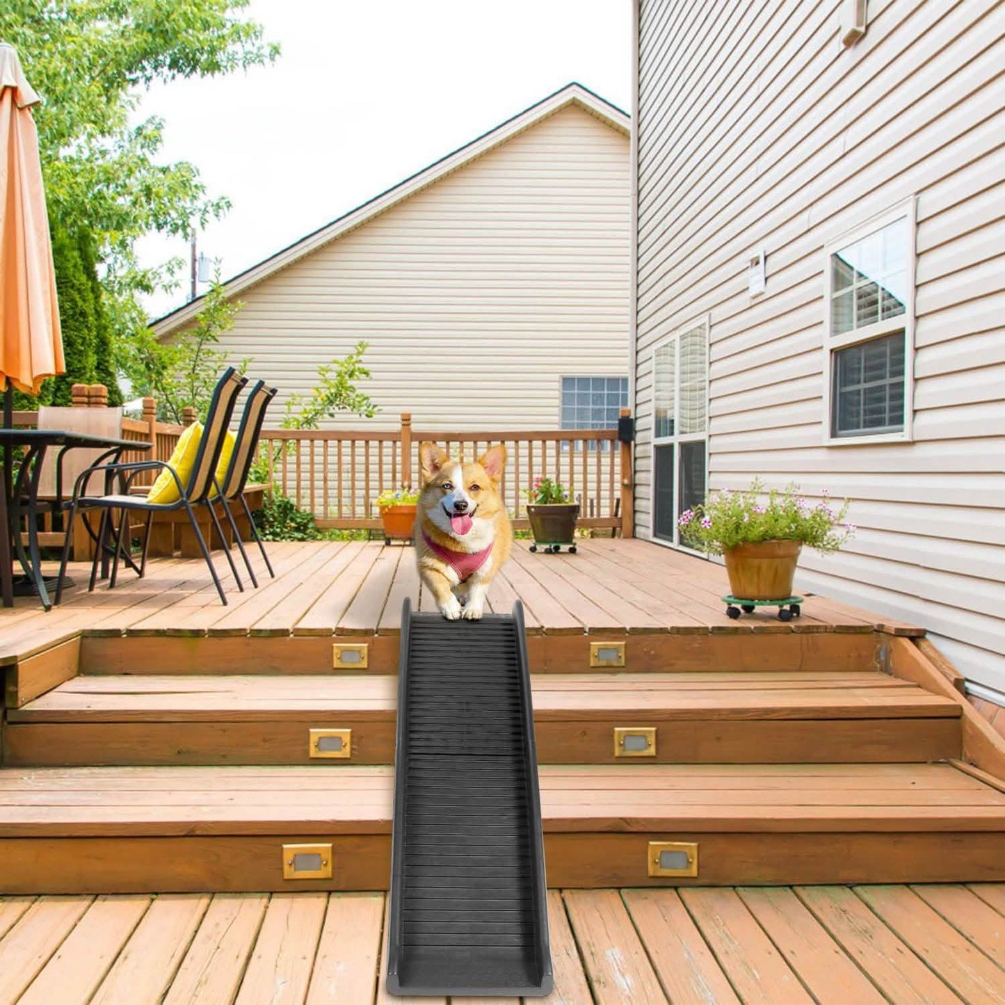 Foldable Pet Ramp Non Slip Ladder