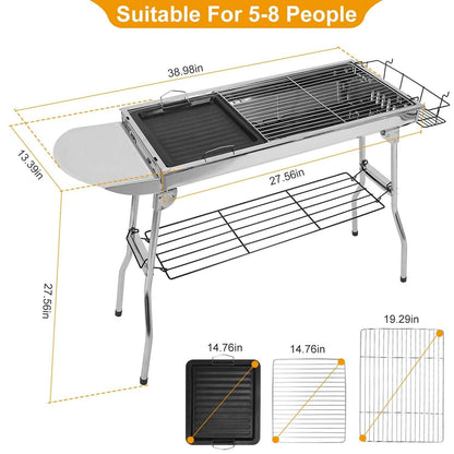 Foldable Portable Barbecue Grill