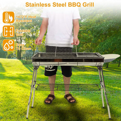 Foldable Portable Barbecue Grill