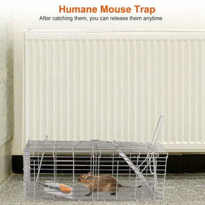Foldable Rat Trap Cage Humane Live Rodent Trap Cage