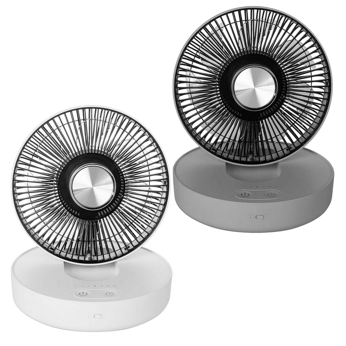 Foldable Rechargeable LED Desk Fan Wall Mounted with Magnetic Remote