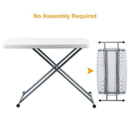 Folding Height Adjustable Snack Table