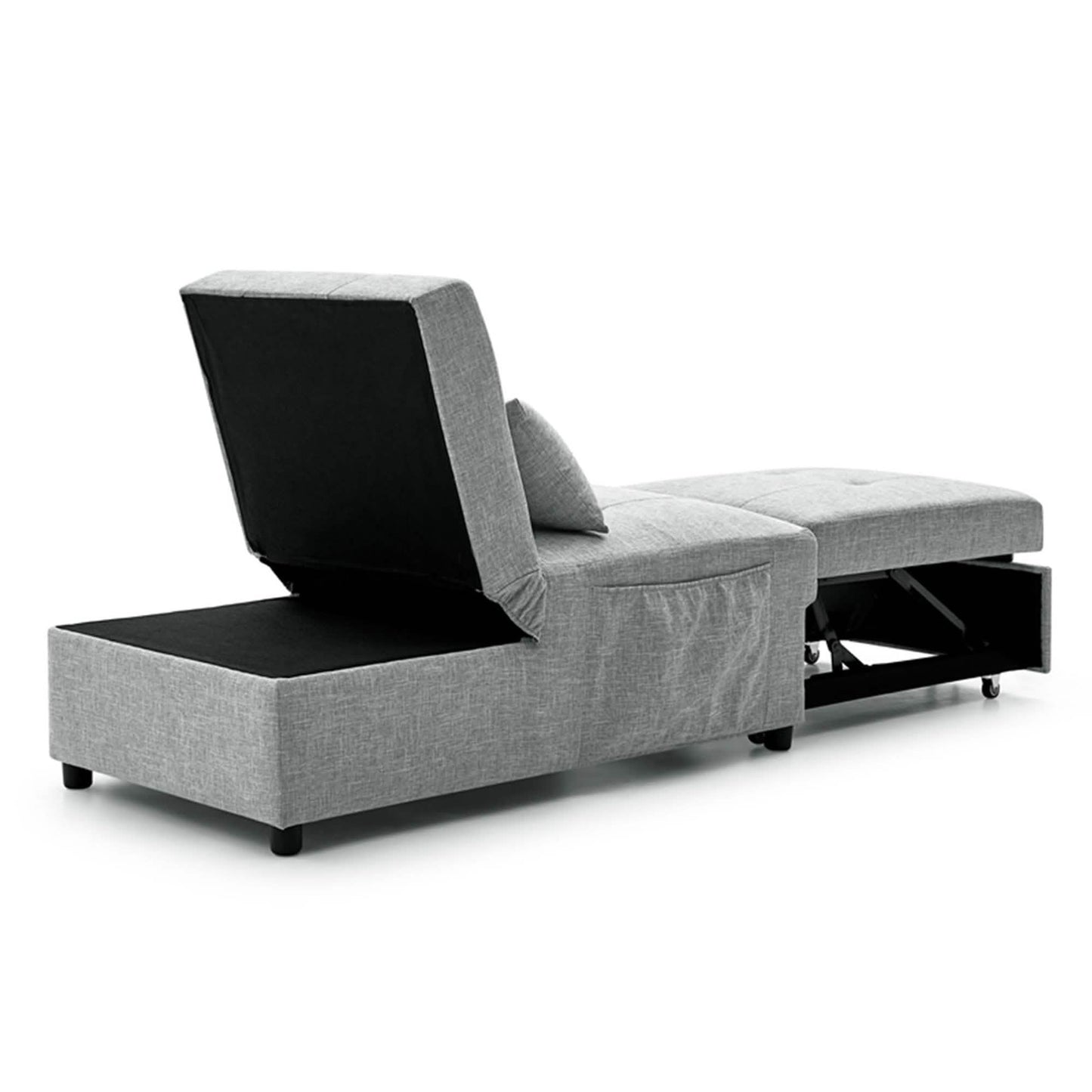 Folding Ottoman Sofa Bed Convertible Upholstered Daybed