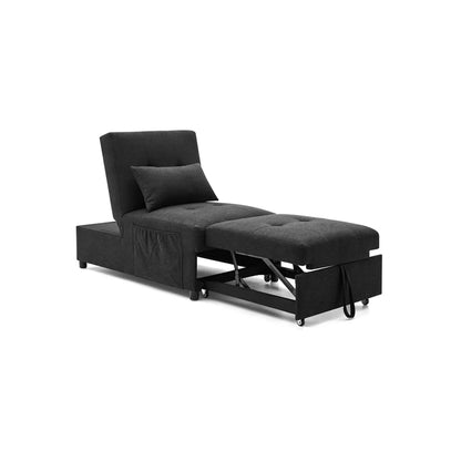 Folding Ottoman Sofa Bed Convertible Upholstered Daybed