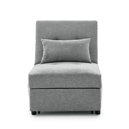 Folding Ottoman Sofa Bed Convertible Upholstered Daybed