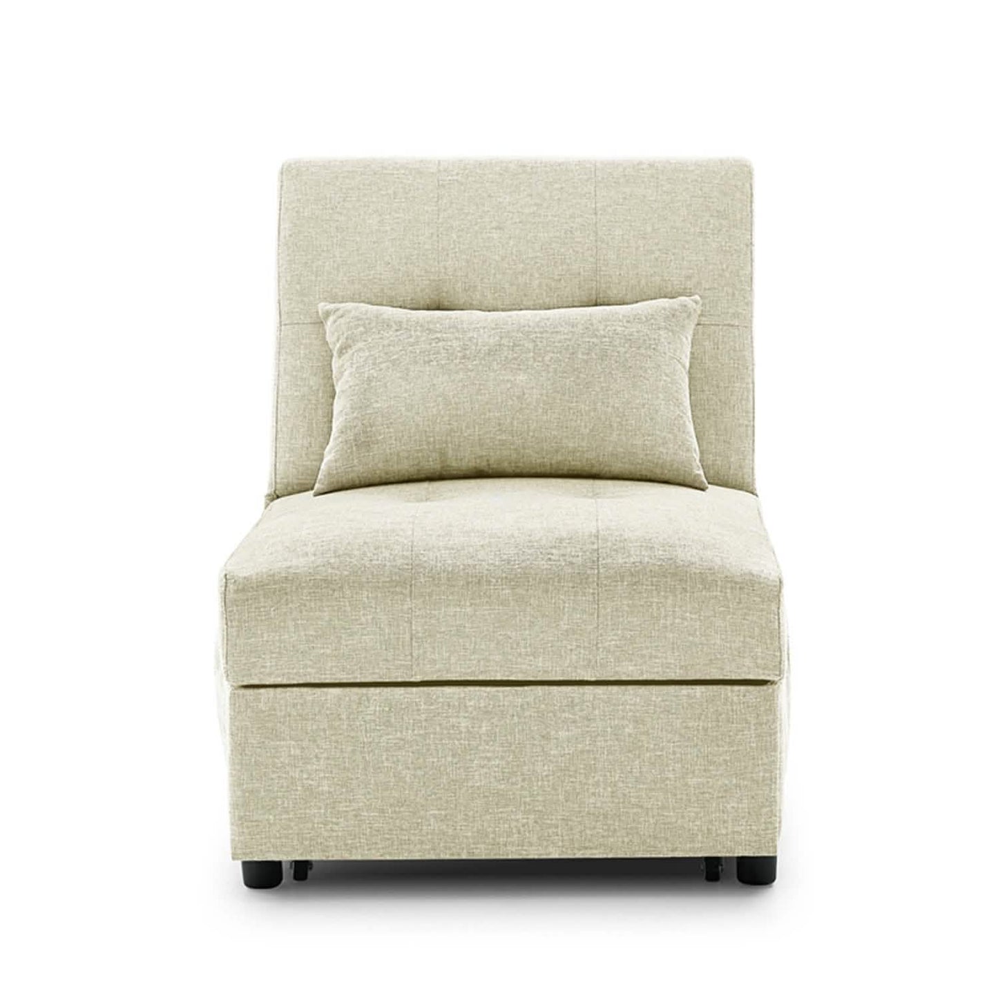 Folding Ottoman Sofa Bed Convertible Upholstered Daybed