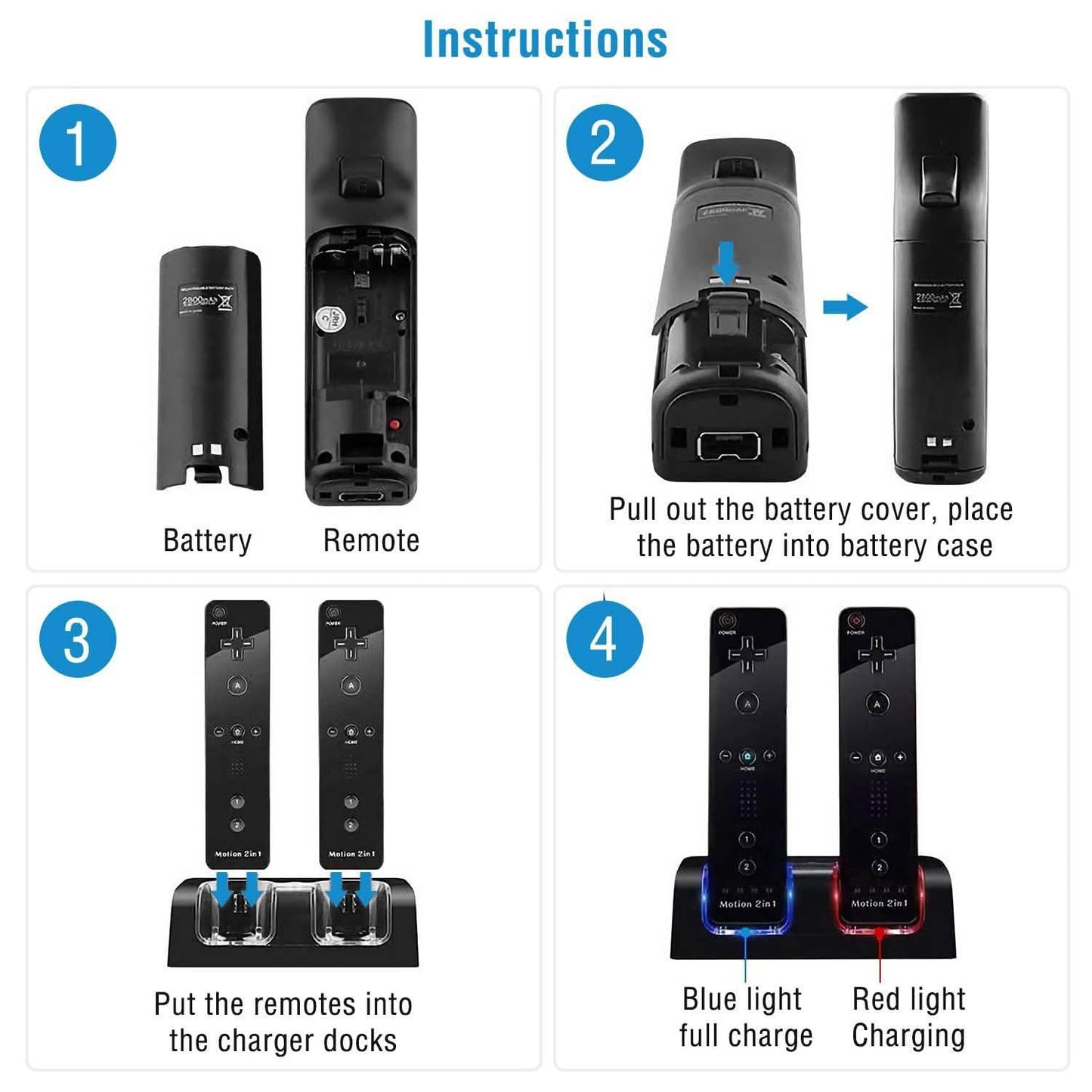 For Wii Remote Controller Charger