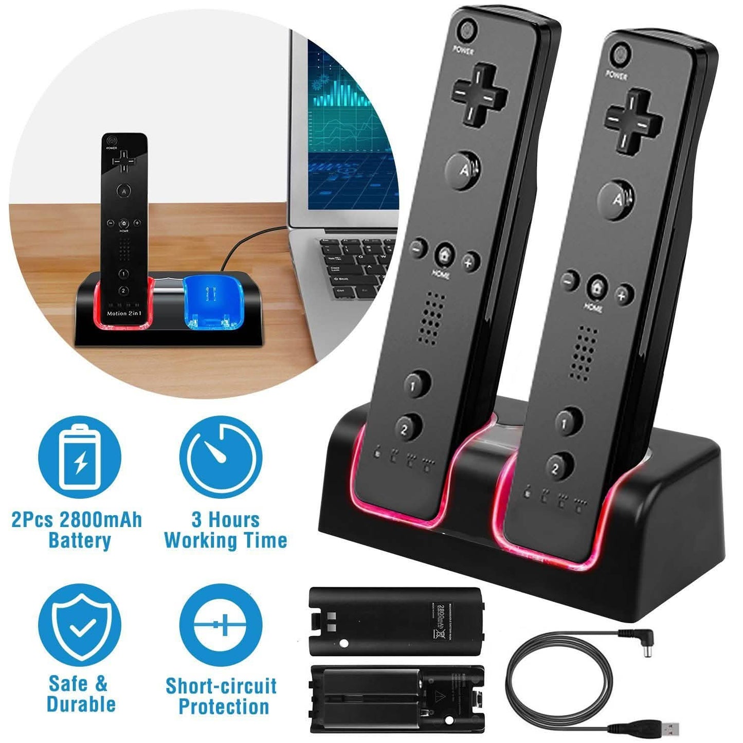 For Wii Remote Controller Charger