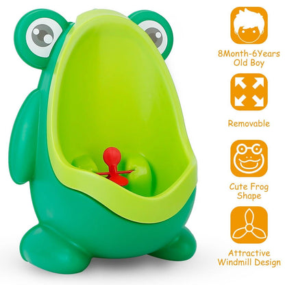 Frog Potty Training Urinal Bathroom with Funny Aiming Target