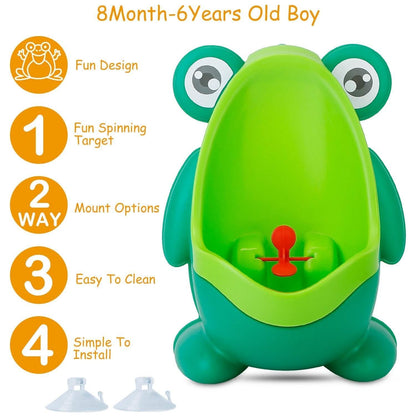 Frog Potty Training Urinal Bathroom with Funny Aiming Target
