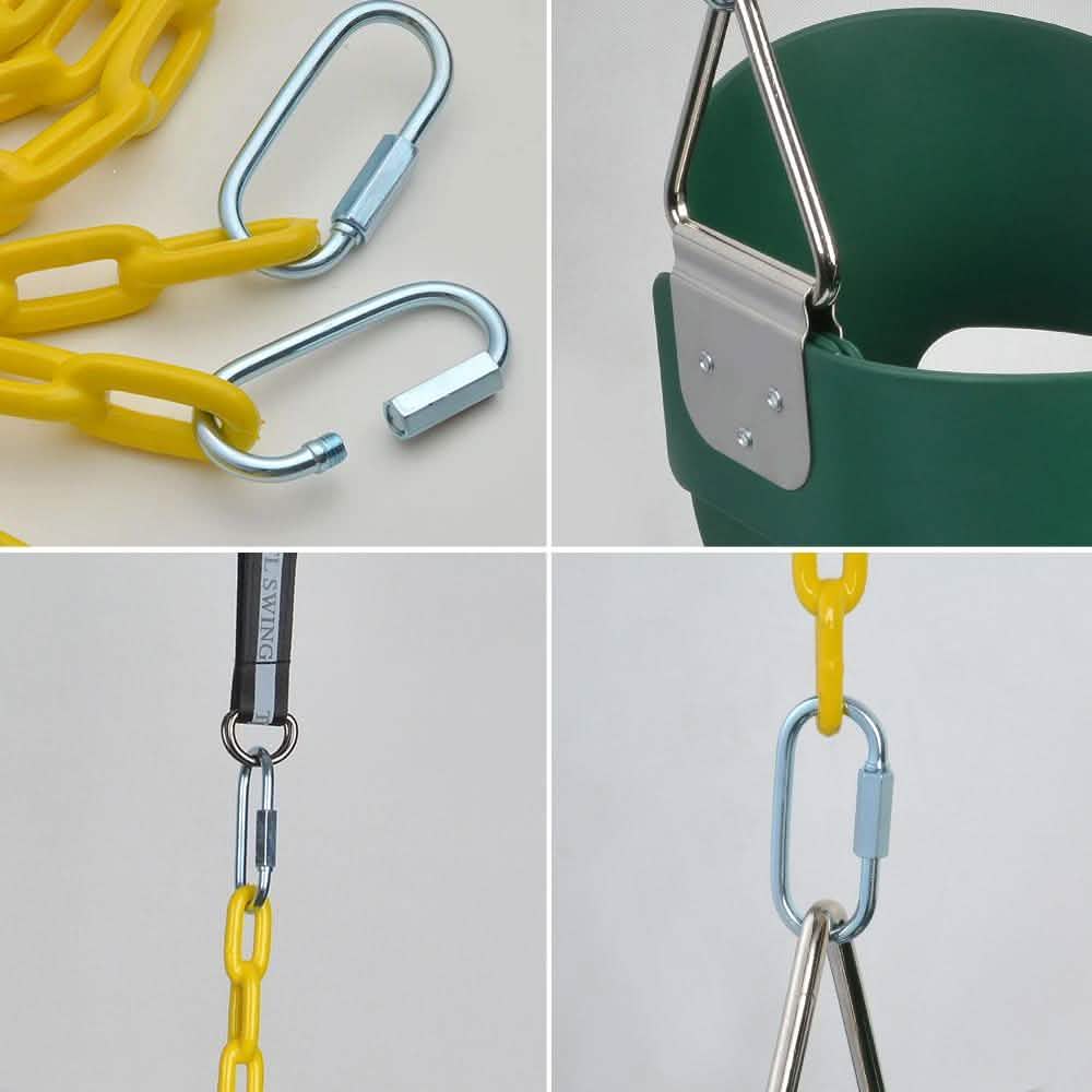 Full Bucket Seat Swing Toddler Playground Park Home Garden Baby Kids Toy Gift
