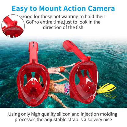 Full Face Mask Swimming Underwater Diving Snorkel Scuba