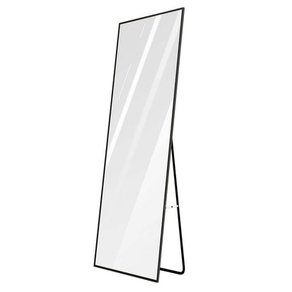 Full Length Mirror Aluminum Alloy Wall Mirror Free Standing Floor