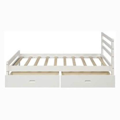 Full Platform Bed Frame with Two Storage Drawers