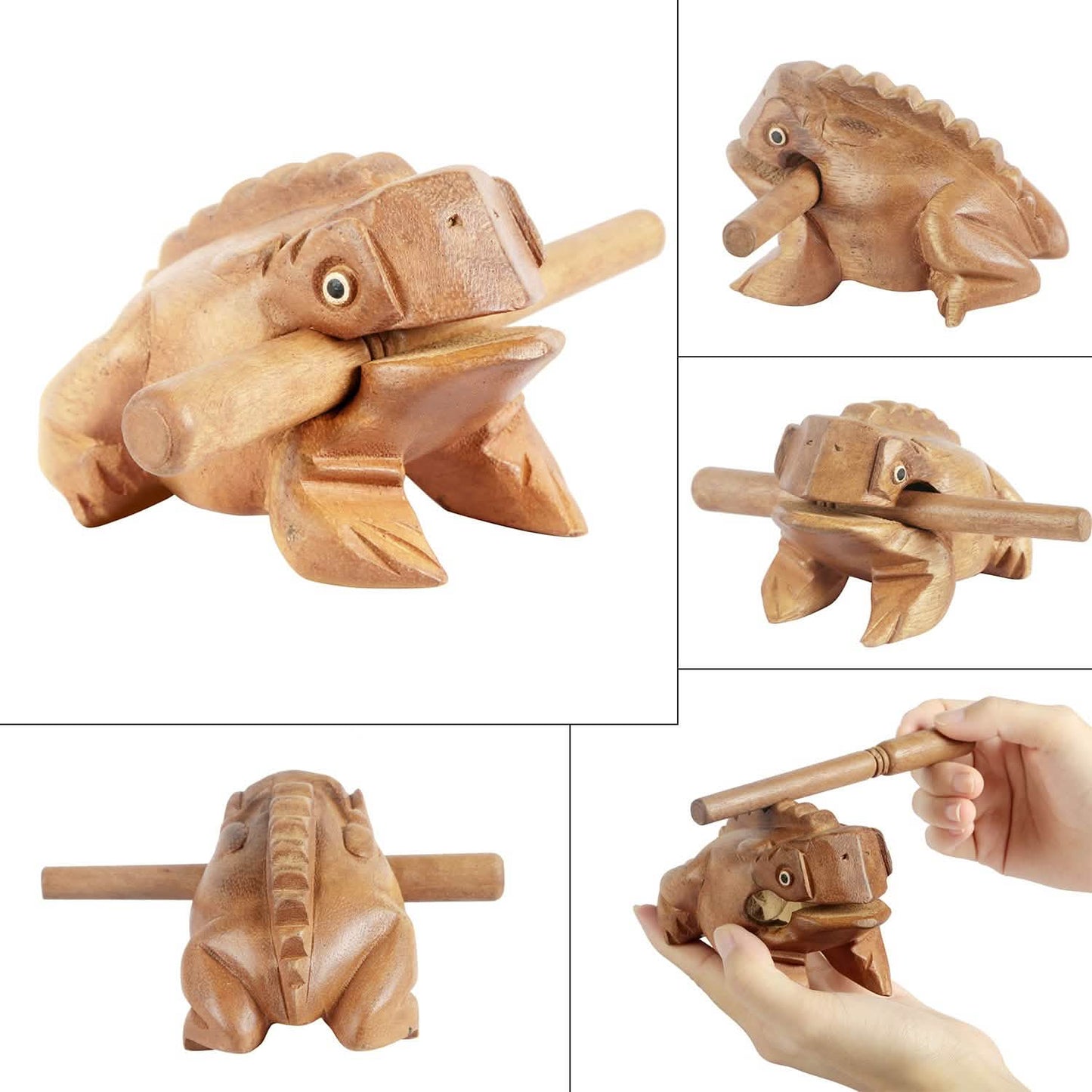 Fun Wooden Frog Percussion Instrument