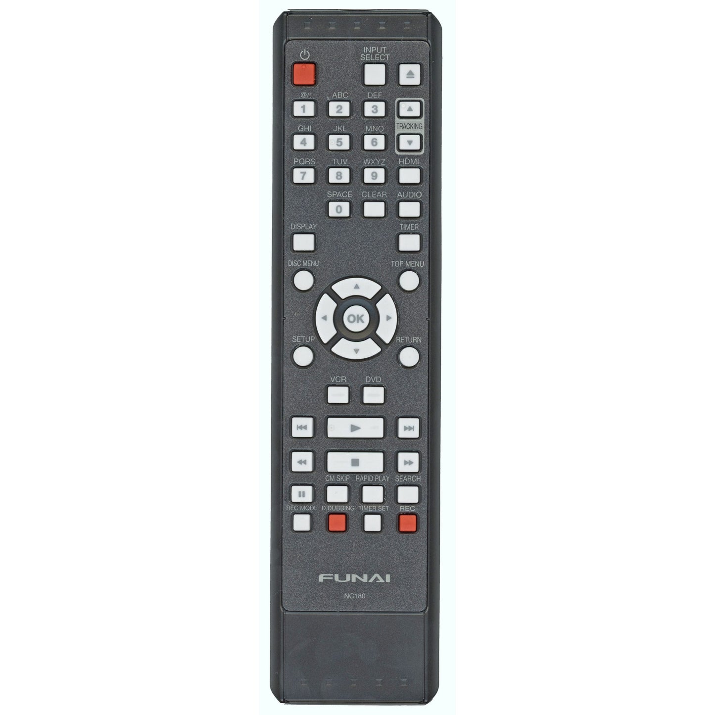 Funai NC180UH DVDR Remote Control