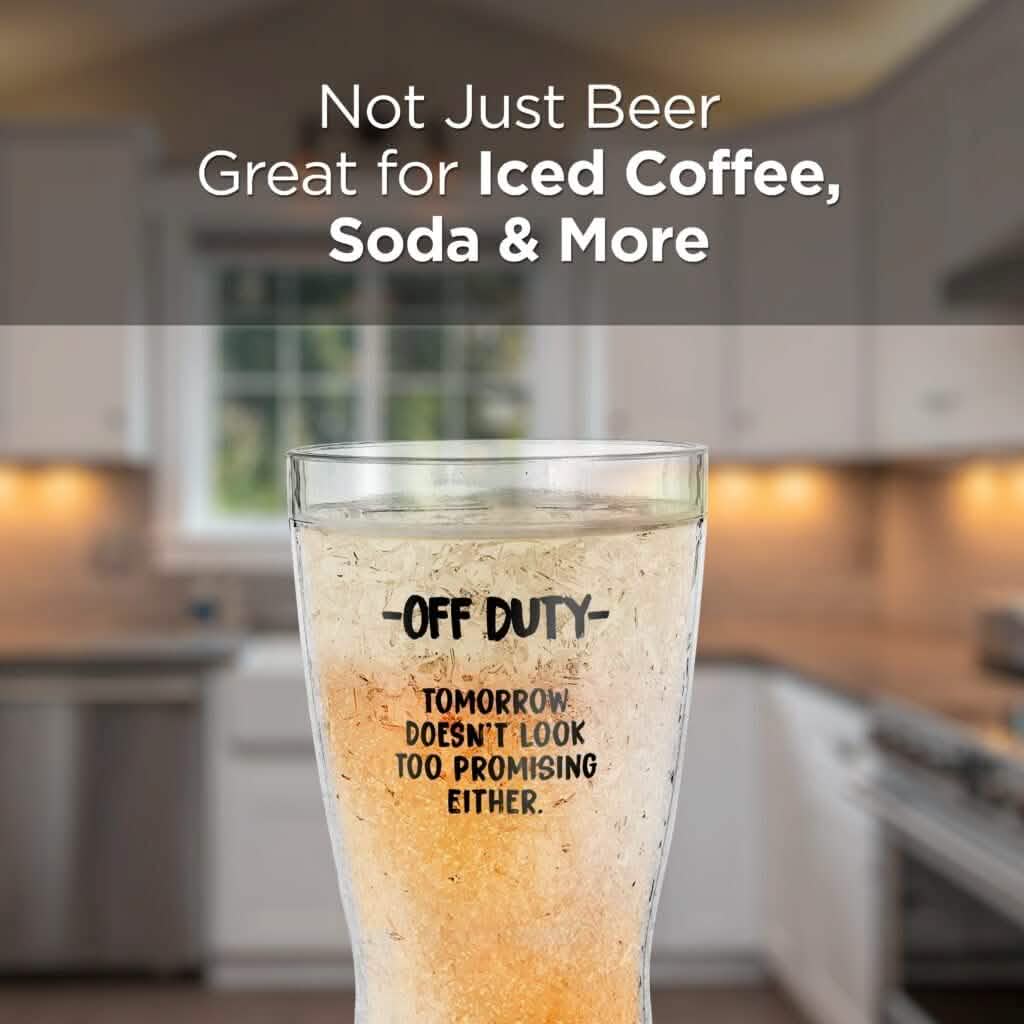Funny Freezer Cup Double Walled Chiller Mug for Iced Cold Drinks