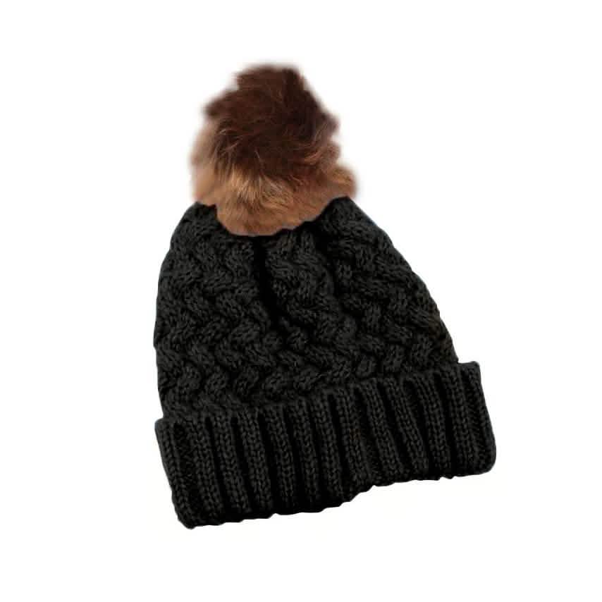 Fur Pom-Pom Toque