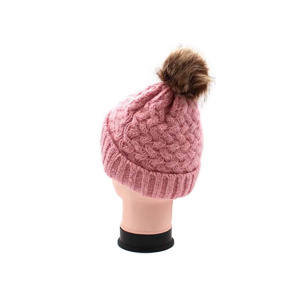Fur Pom-Pom Toque