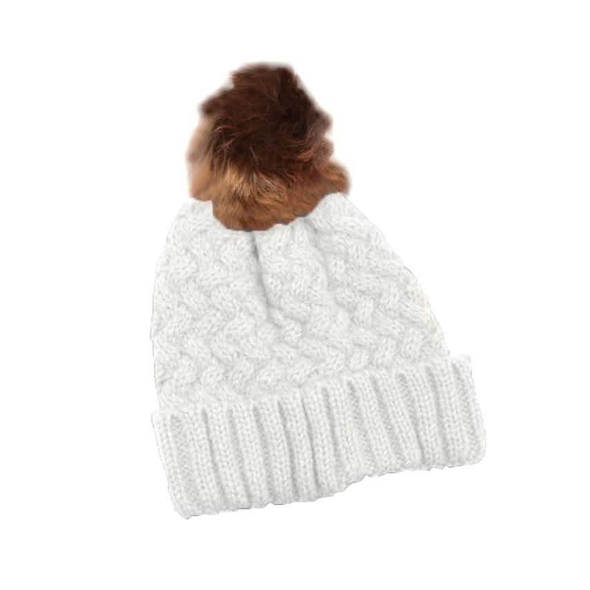 Fur Pom-Pom Toque
