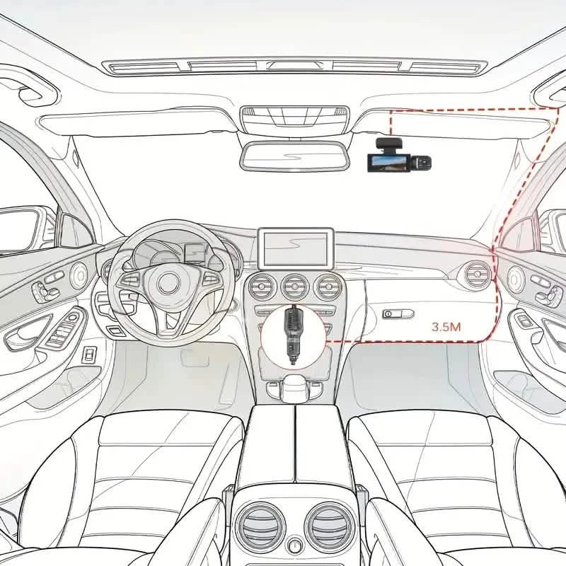 G Sensor HD Night Vision Loop Recording Wide Angle Car DVR
