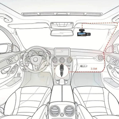 G Sensor HD Night Vision Loop Recording Wide Angle Car DVR