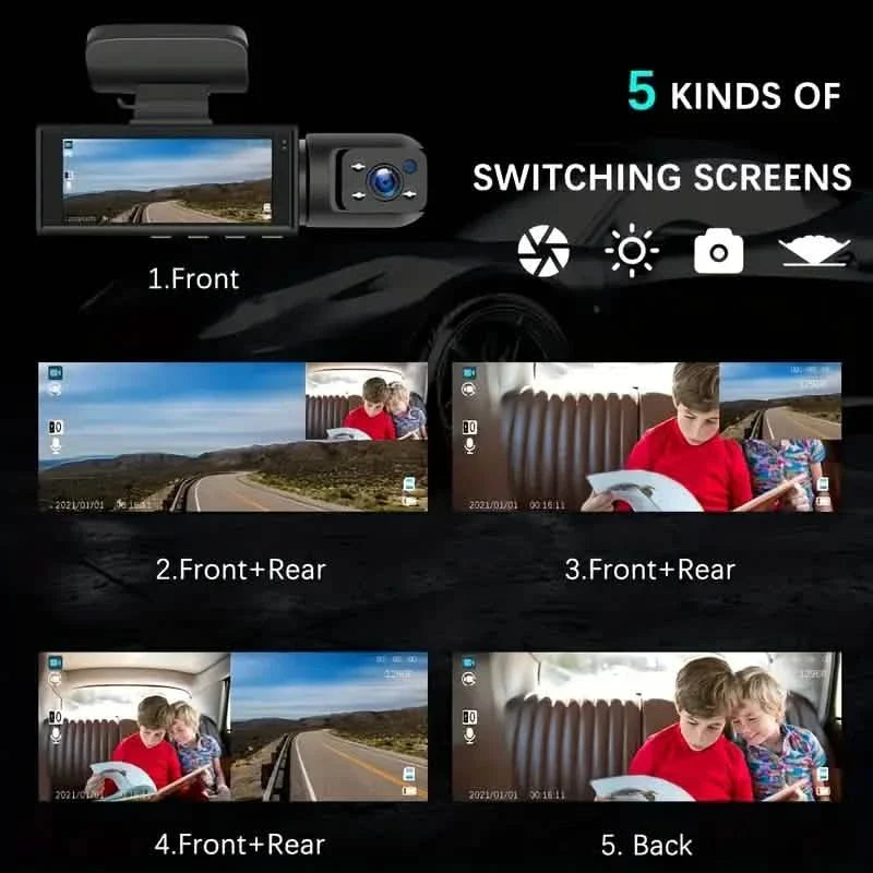 G Sensor HD Night Vision Loop Recording Wide Angle Car DVR