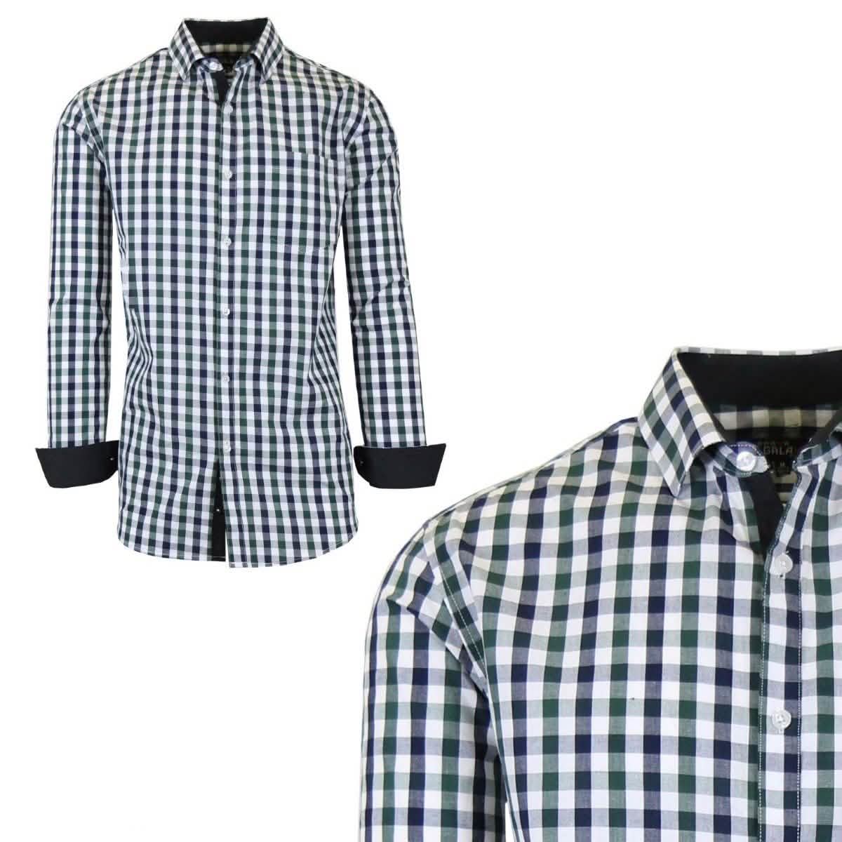 Galaxy by Harvic Men's Long-Sleeve Slim-Fit Printed Dress Shirt