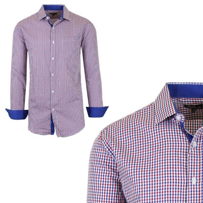 Galaxy by Harvic Men's Long-Sleeve Slim-Fit Printed Dress Shirt