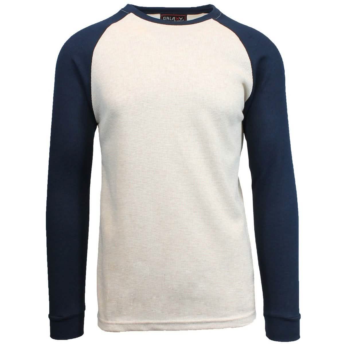 Galaxy by Harvic Men's Raglan Thermal Shirt - Assorted Sizes