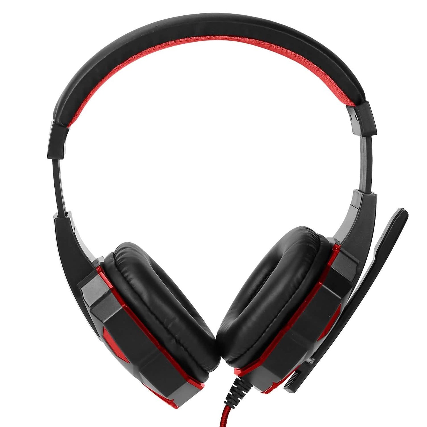 Gaming Headsets Stereo Bass Over Ear Headphones with LED Light Earmuff