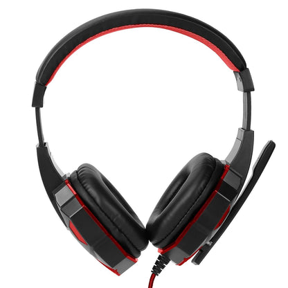 Gaming Headsets Stereo Bass Over Ear Headphones with LED Light Earmuff