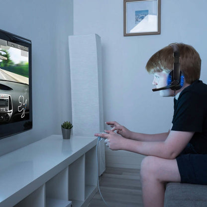Gaming Headsets Stereo Noise Isolation Over Ear Headphone with LED Light