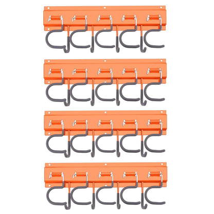 Garden Tool Organizer Wall Mounted Hanger Hooks Home Garage Set