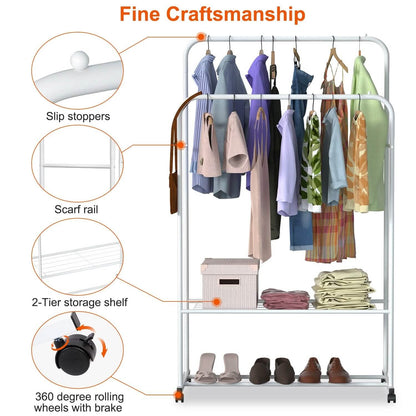 Garment Hanging Rack Clothing Organizer