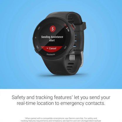 Garmin Forerunner 45S, 39mm Easy-to-use GPS Running Watch with Coach Free Training Plan Support  (Refurbished)