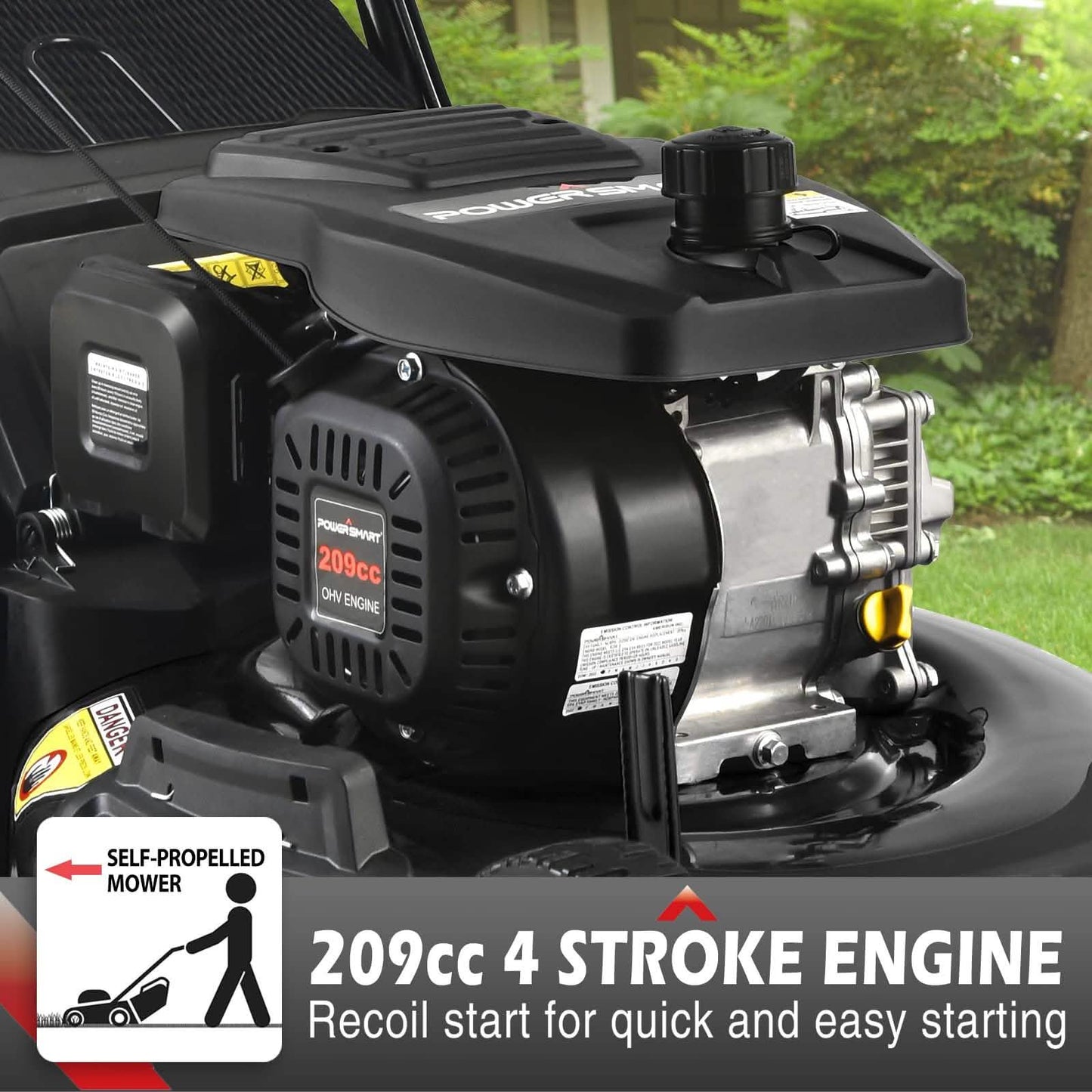 Gas Powered Self-Propelled Lawn Mower