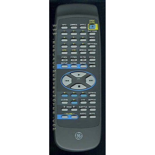 GE General Electric CRK180DA1 DVD Remote Control