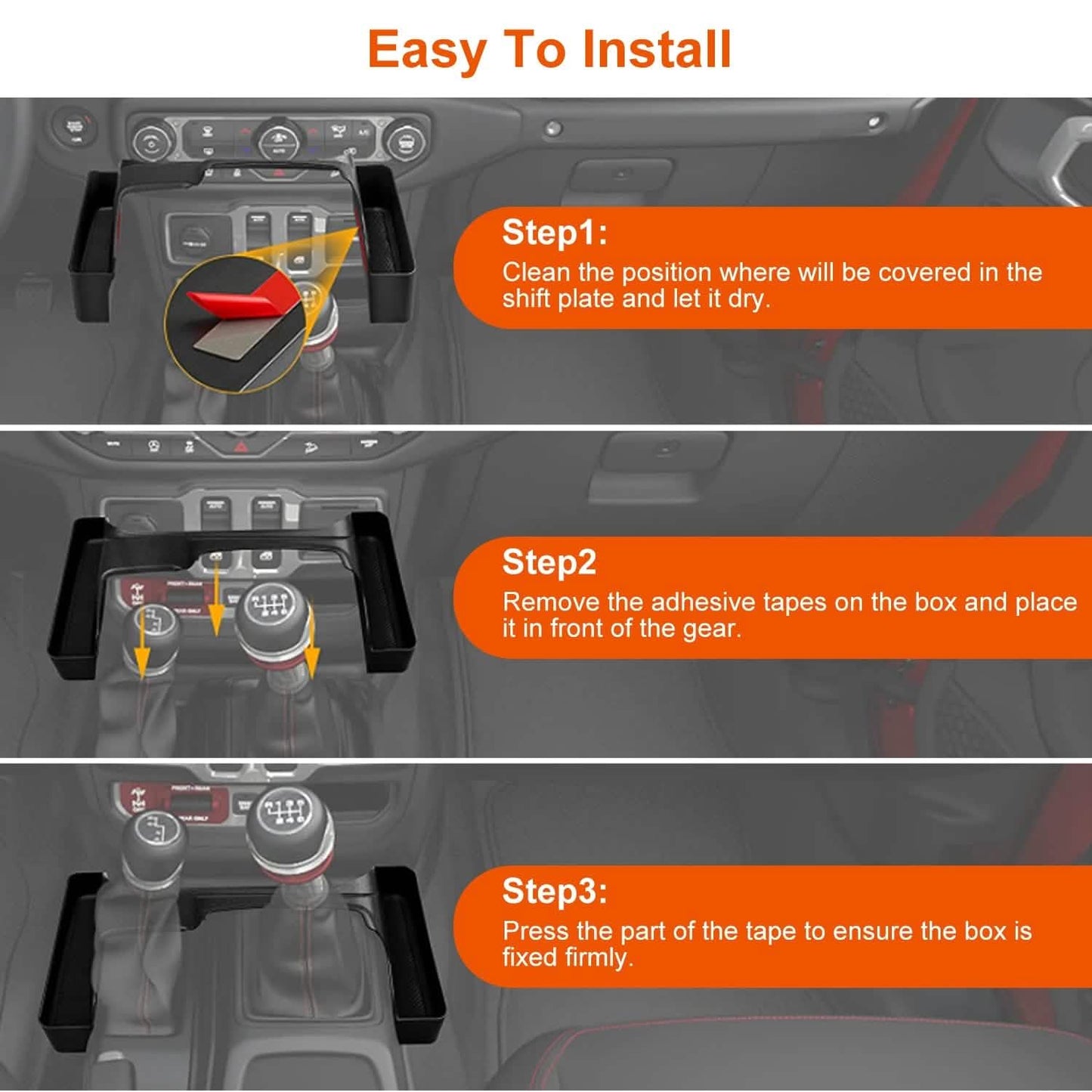 Gear Shift Console Side Tray