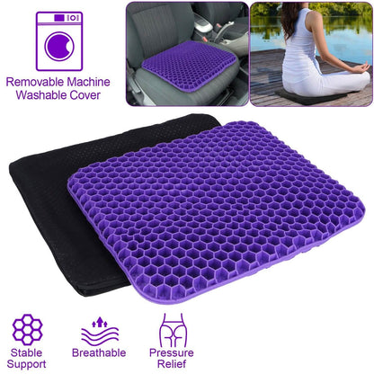 Gel Seat Cushion Non-Slip Breathable Honeycomb Sitting Cushion Pressure Pad