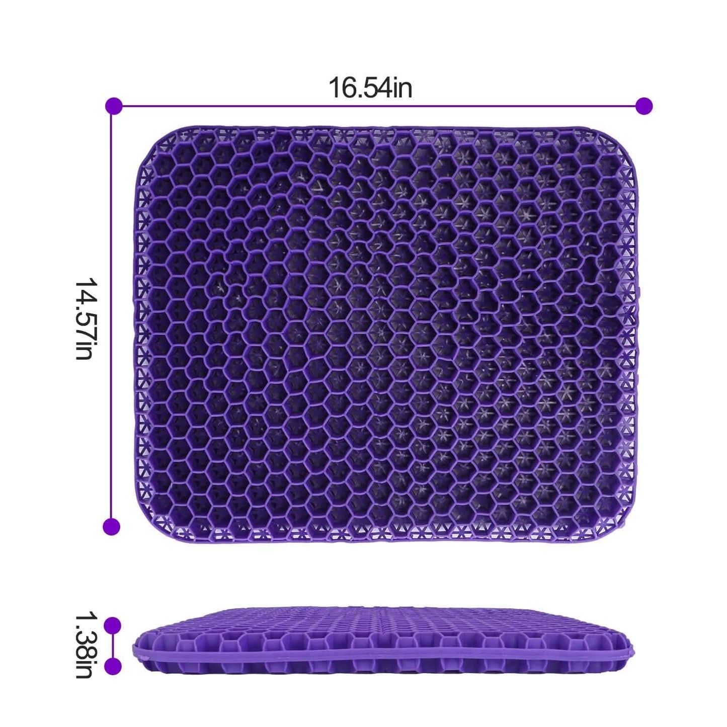 Gel Seat Cushion Non-Slip Breathable Honeycomb Sitting Cushion Pressure Pad