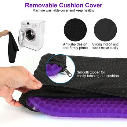 Gel Seat Cushion Non-Slip Breathable Honeycomb Sitting Cushion Pressure Pad