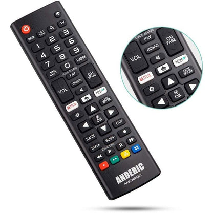 Anderic AKB75095307 Replacement TV Remote Control for LG